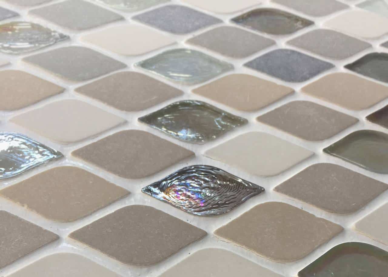 Tile selections at a remodeling showroom in North Dallas